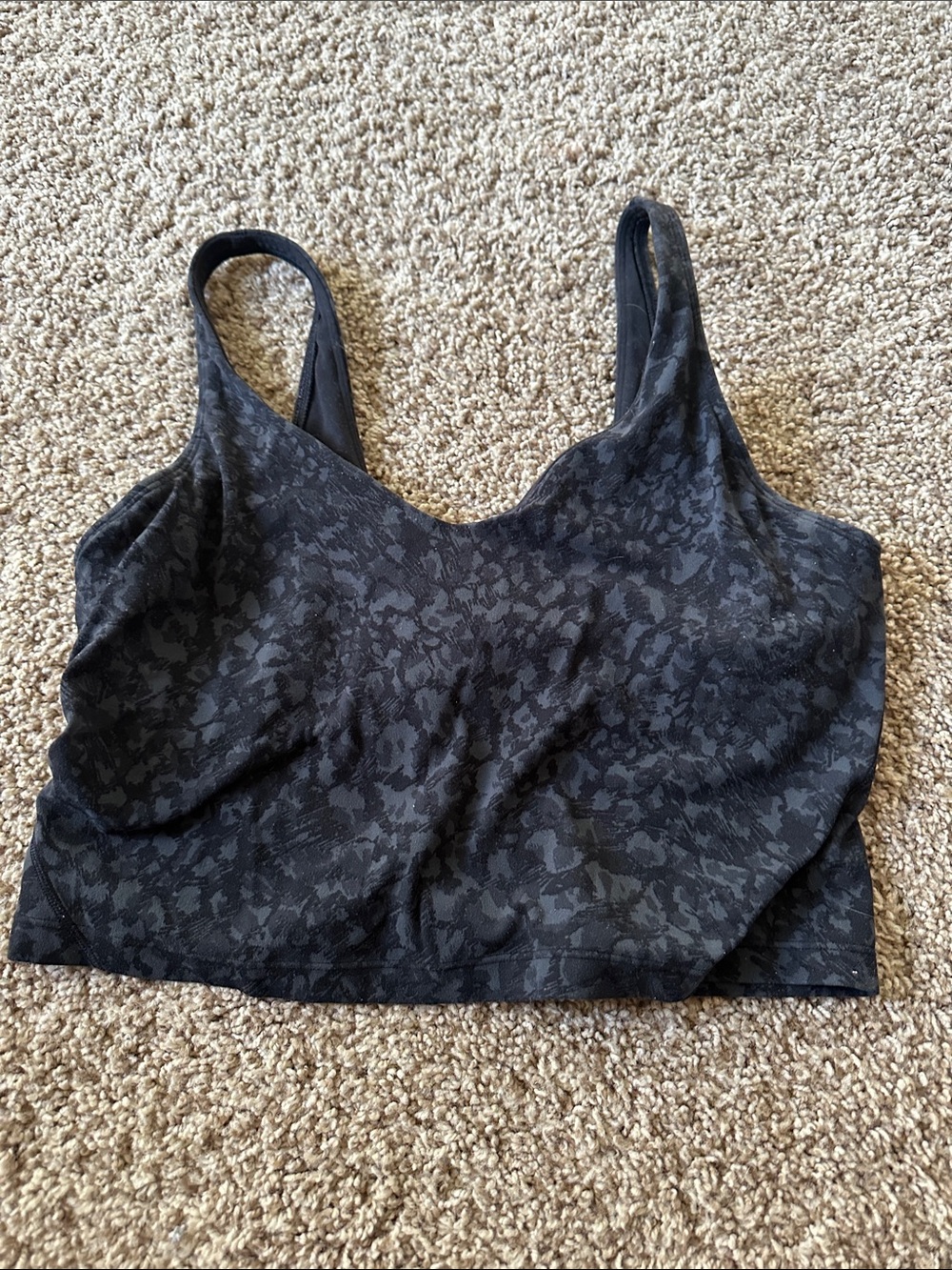 lululemon athletica Black Textured align tank